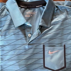 Men’s Nike Golf Shirt Medium Blue
